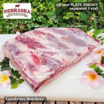 Beef rib PLATE RIB-OFF boneless US USDA NEBRASKA steak cuts 1" 2.5cm (price/kg 5-6pcs)